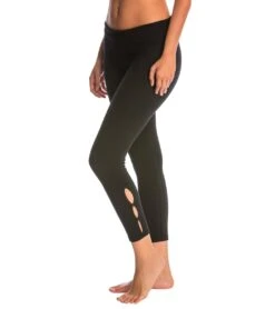 Hard Tail Contour Rolldown Cropped Cotton Yoga Leggings Black -Beyond Yoga || Onzie || Marika Sales Store 1740129861667 black
