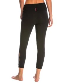 Hard Tail Contour Rolldown Cropped Cotton Yoga Leggings Black -Beyond Yoga || Onzie || Marika Sales Store 1740129861667 black 3a