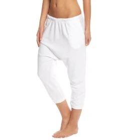 Hard Tail Harem Capris White