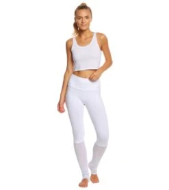Beyond Yoga True Stripes Shirred Adjustable Yoga Leggings White -Beyond Yoga || Onzie || Marika Sales Store 1740200476707 white 4a