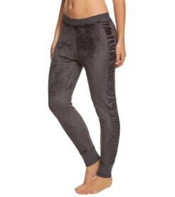 Hard Tail Velvet Skinny Side Shine Joggers -Beyond Yoga || Onzie || Marika Sales Store 1740264996899 earlgray
