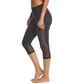 Hard Tail Mid Rise Side Mesh Yoga Capris Black -Beyond Yoga || Onzie || Marika Sales Store 1740298256419 black