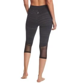 Hard Tail Mid Rise Side Mesh Yoga Capris Black -Beyond Yoga || Onzie || Marika Sales Store 1740298256419 black 3a