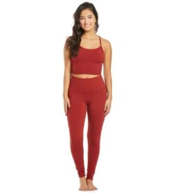 Everyday Yoga High Waisted Go-To Pocket Leggings 28" Auburn Red -Beyond Yoga || Onzie || Marika Sales Store 1740313821219 auburnred 4a