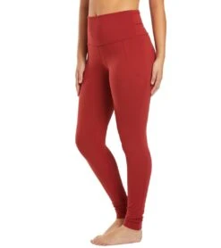 Everyday Yoga High Waisted Go-To Pocket Leggings 28" Auburn Red -Beyond Yoga || Onzie || Marika Sales Store 1740313821219 auburnred 5a