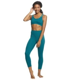 Everyday Yoga High Waisted Essential Capri Crop 21" 25 Everyday Yoga High Waisted Essential Capri Crop 21" -Beyond Yoga || Onzie || Marika Sales Store 1740314902563 teal 4a