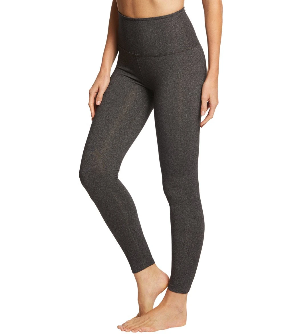 Beyond Yoga High Waisted 7/8 Yoga Leggings Heather Gray 3 Beyond Yoga High Waisted 7/8 Yoga Leggings Heather Gray