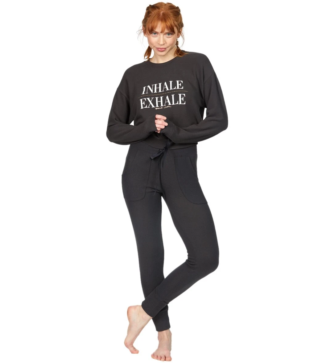 Spiritual Gangster Hacci Tapered Jogger Vintage Black 5 Spiritual Gangster Hacci Tapered Jogger Vintage Black - Image 3