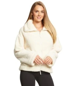Free People Movement Dazed Hi Neck Zip Sherpa Ivory -Beyond Yoga || Onzie || Marika Sales Store 1740410454051 ivory