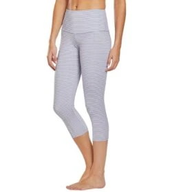 Onzie High Waisted Yoga Capris Fossil Stripe -Beyond Yoga || Onzie || Marika Sales Store 1740441976867 fossilstripe 5a