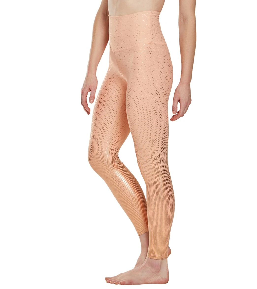 Beyond Yoga Drip Dot High Waisted 7/8 Yoga Leggings Coral Dust Rose Gold Drip Dot 6 Beyond Yoga Drip Dot High Waisted 7/8 Yoga Leggings Coral Dust Rose Gold Drip Dot - Image 4