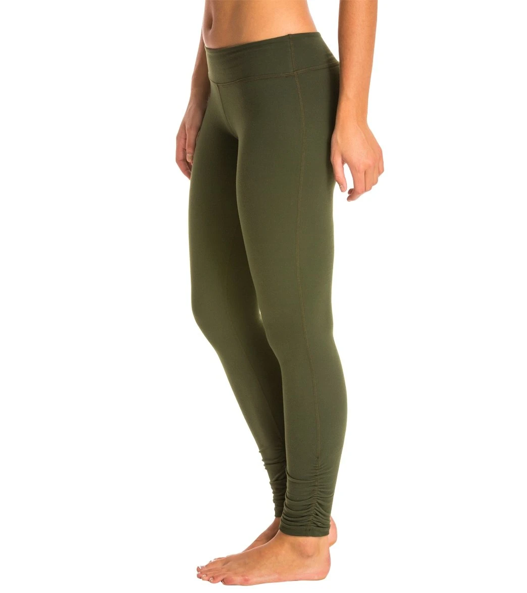 Beyond Yoga Women's Essential Gathered Yoga Leggings Wintergreen 3 Beyond Yoga Women's Essential Gathered Yoga Leggings Wintergreen