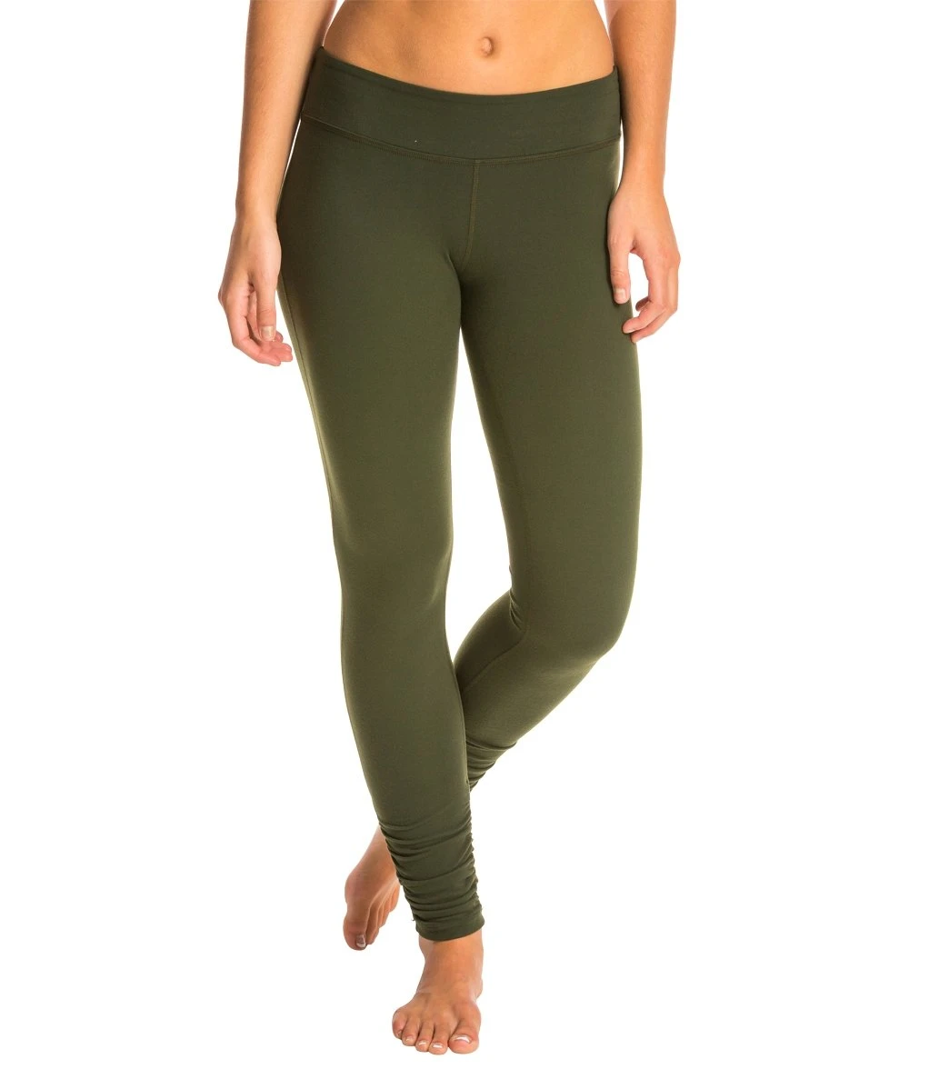 Beyond Yoga Women's Essential Gathered Yoga Leggings Wintergreen 6 Beyond Yoga Women's Essential Gathered Yoga Leggings Wintergreen - Image 4