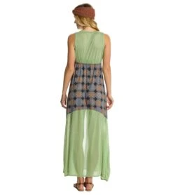 Yak & Yeti Journey Print Front Slit Maxi -Beyond Yoga || Onzie || Marika Sales Store 1741142294563 grayolive 3a