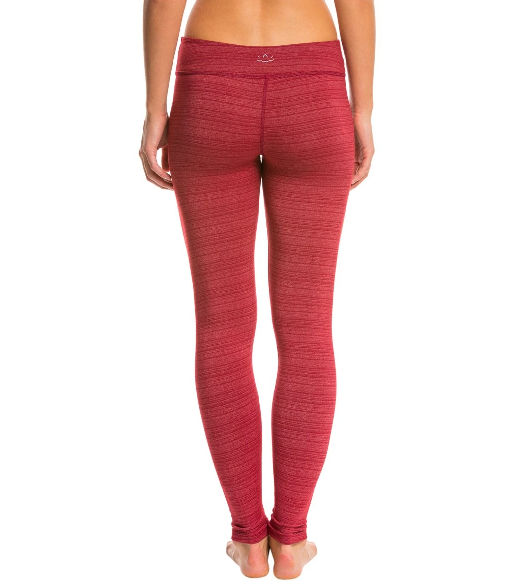 Beyond Yoga Stripe-Hype Long Yoga Leggings Garnet Red 4 Beyond Yoga Stripe-Hype Long Yoga Leggings Garnet Red - Image 2