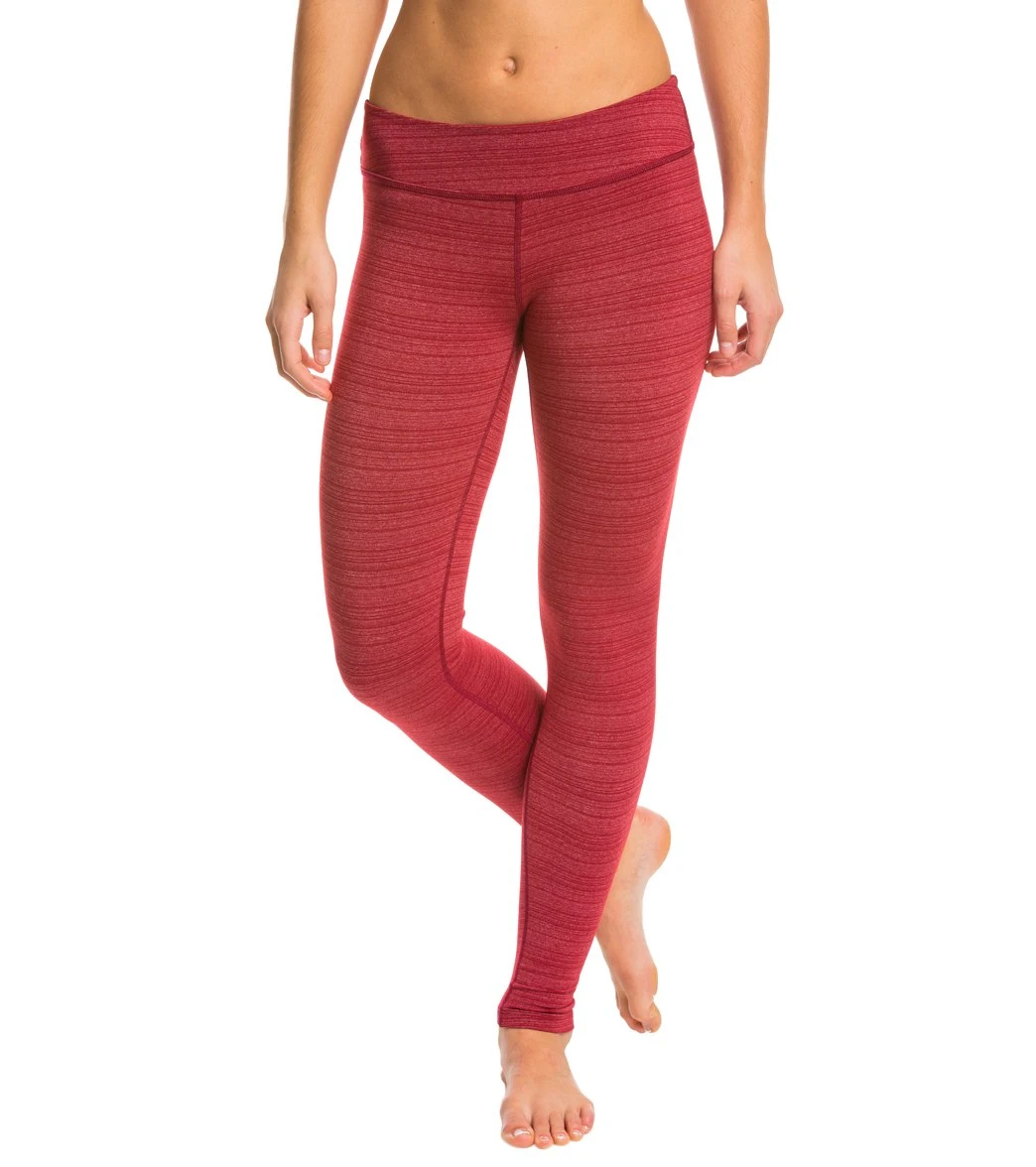Beyond Yoga Stripe-Hype Long Yoga Leggings Garnet Red 7 Beyond Yoga Stripe-Hype Long Yoga Leggings Garnet Red - Image 5