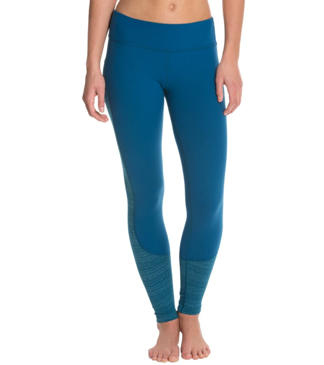 Beyond Yoga Free Spirit Yoga Leggings Heather Moroccan Blue Stripe 2 Beyond Yoga Free Spirit Yoga Leggings Heather Moroccan Blue Stripe