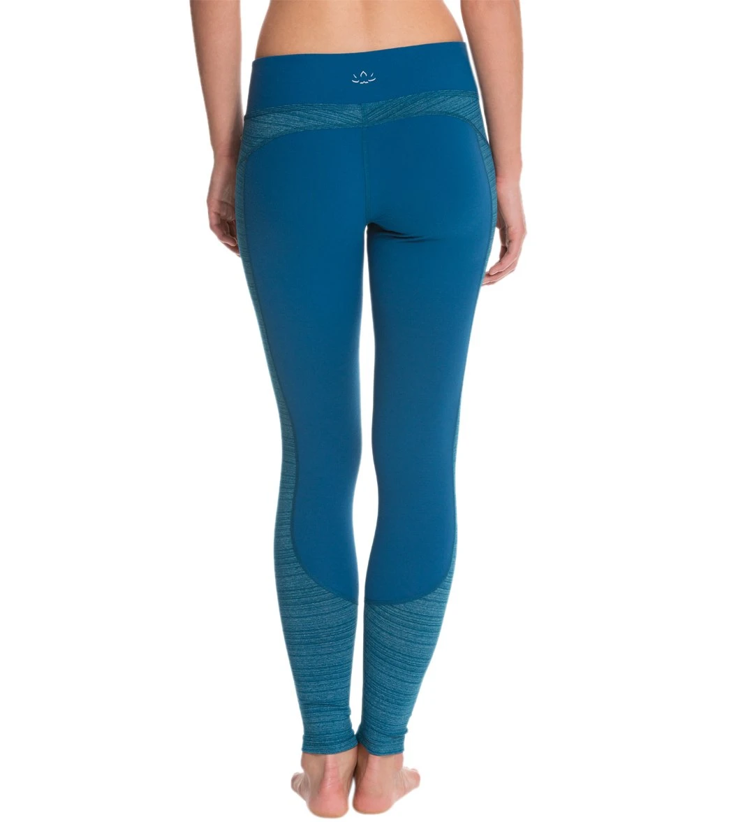 Beyond Yoga Free Spirit Yoga Leggings Heather Moroccan Blue Stripe 3 Beyond Yoga Free Spirit Yoga Leggings Heather Moroccan Blue Stripe - Image 2