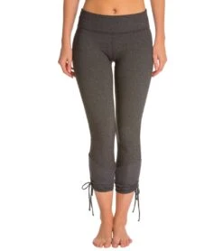 Beyond Yoga Ethereal Shirred Ankle-Tie Legging Heather Grey -Beyond Yoga || Onzie || Marika Sales Store 1741286277155 heathergrey