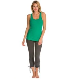 Beyond Yoga Ethereal Shirred Ankle-Tie Legging Heather Grey -Beyond Yoga || Onzie || Marika Sales Store 1741286277155 heathergrey 4a