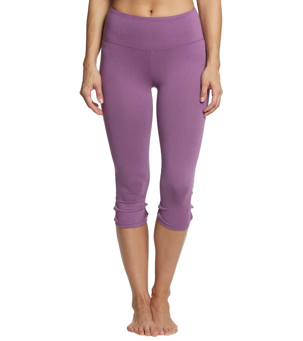 Balance Collection High Line 22" Yoga Capris Concord Grape 3 Balance Collection High Line 22" Yoga Capris Concord Grape