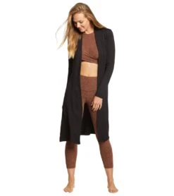 Beyond Yoga High Slits Long Duster -Beyond Yoga || Onzie || Marika Sales Store 1741777502243 black 4a
