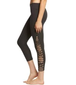 Betsey Johnson Performance Criss Cross Straight Strap 7/8 Yoga Leggings Charcoal Heather Grey 9 Betsey Johnson Performance Criss Cross Straight Strap 7/8 Yoga Leggings Charcoal Heather Grey -Beyond Yoga || Onzie || Marika Sales Store 1741781762083 charcoalheathergrey