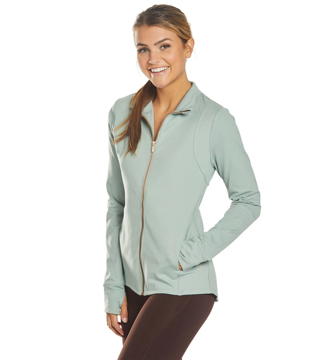 Balance Collection Full Zip After Yoga Jacket Slate Grey 6 Balance Collection Full Zip After Yoga Jacket Slate Grey - Image 4