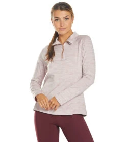 Balance Collection 1/4 Zip After Yoga Pullover Heather Mauve Shadows -Beyond Yoga || Onzie || Marika Sales Store 1741855260707 heathermauveshadows