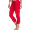 Beyond Yoga Essential Gathered Yoga Capris Crimson Red -Beyond Yoga || Onzie || Marika Sales Store 1745877336099 crimsonred 2a