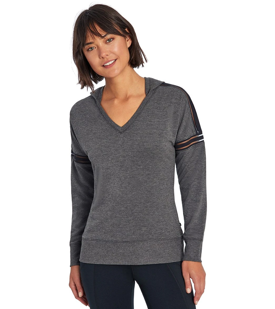Marika Elsie Yoga Hoodie Heather Black 4 Marika Elsie Yoga Hoodie Heather Black - Image 2