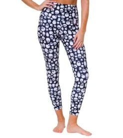 Onzie High Waisted Basic 7/8 Yoga Leggings Skulls -Beyond Yoga || Onzie || Marika Sales Store 4163677978659 skulls