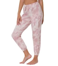 Onzie Weekend Sweatpant Joggers Peach Tie Dye