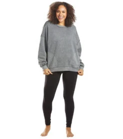 Free People Solid Metti Crew Neck Pullover Dark Grey -Beyond Yoga || Onzie || Marika Sales Store 4327287980075 darkgrey 4a
