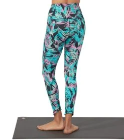 Manduka Pro High Waisted 7/8 Yoga Leggings 20 Manduka Pro High Waisted 7/8 Yoga Leggings -Beyond Yoga || Onzie || Marika Sales Store 4346622705707 blacktropics 2a