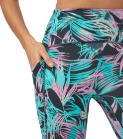 Manduka Pro High Waisted 7/8 Yoga Leggings 21 Manduka Pro High Waisted 7/8 Yoga Leggings -Beyond Yoga || Onzie || Marika Sales Store 4346622705707 blacktropics 3a