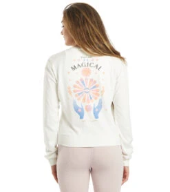 Spiritual Gangster Magical Crew Neck Savasana Pullover Cream 8 Spiritual Gangster Magical Crew Neck Savasana Pullover Cream -Beyond Yoga || Onzie || Marika Sales Store 4494095024171 cream 3a