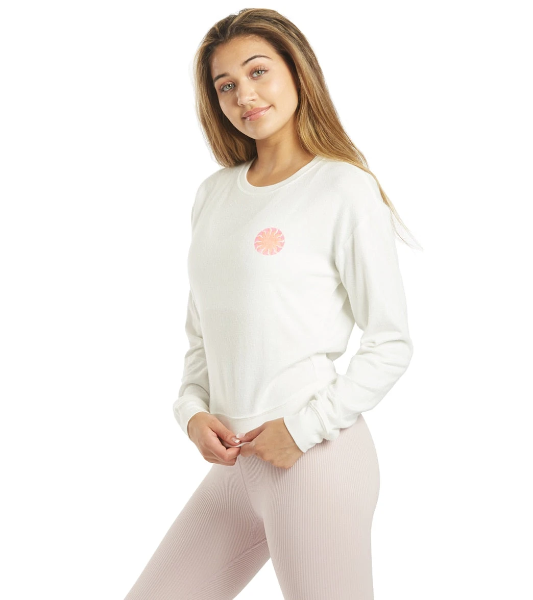 Spiritual Gangster Magical Crew Neck Savasana Pullover Cream 6 Spiritual Gangster Magical Crew Neck Savasana Pullover Cream - Image 4