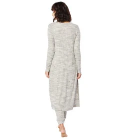 Beyond Yoga Your Line Waffle Knit Duster Cream Heather