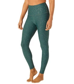 Beyond Yoga Alloy Sparkle High Waisted 7/8 Leggings -Beyond Yoga || Onzie || Marika Sales Store 4501663809579 huntergreenantiquegoldsparkle 2a