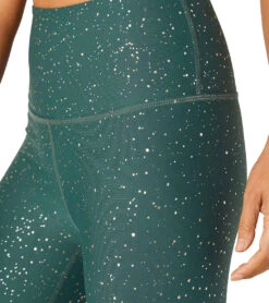 Beyond Yoga Alloy Sparkle High Waisted 7/8 Leggings -Beyond Yoga || Onzie || Marika Sales Store 4501663809579 huntergreenantiquegoldsparkle 6a