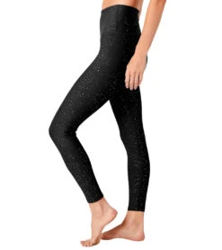 Beyond Yoga Alloy Sparkle High Waisted 7/8 Leggings -Beyond Yoga || Onzie || Marika Sales Store 4501663907883 blackgunmetalsparkle 4a