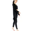 Electric Yoga Ribbed Slitted Cardigan Black -Beyond Yoga || Onzie || Marika Sales Store 4842866343979 black 2a