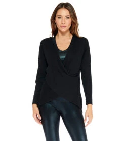 Electric Yoga Zoe Criss Cross Sweater -Beyond Yoga || Onzie || Marika Sales Store 4842867064875 black