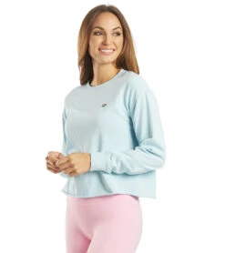 Spiritual Gangster Aloha Mazzy Pullover Sweatshirt Sky -Beyond Yoga || Onzie || Marika Sales Store 6560081870891 sky 5a