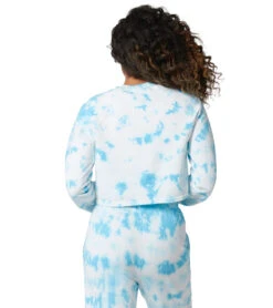 NUX Don't Stop Organic Crop Pullover Crystal Cloud 7 NUX Don't Stop Organic Crop Pullover Crystal Cloud -Beyond Yoga || Onzie || Marika Sales Store 6570914218027 crystalcloud 3a