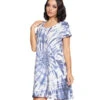 Yak & Yeti Dress Tie Dye Textured Fabric With Pockets Blue -Beyond Yoga || Onzie || Marika Sales Store 6577629069355 blue 2a 1