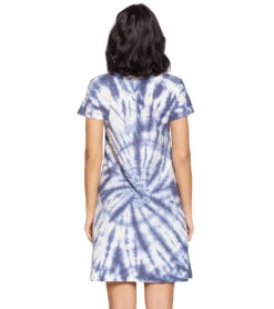 Yak & Yeti Dress Tie Dye Textured Fabric With Pockets -Beyond Yoga || Onzie || Marika Sales Store 6577629069355 blue 3a