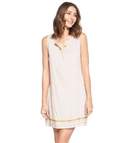 Yak & Yeti Dress Handstitched Details Layered Hem -Beyond Yoga || Onzie || Marika Sales Store 6577629462571 beige 1