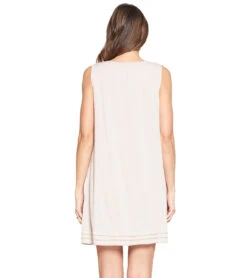 Yak & Yeti Dress Handstitched Details Layered Hem -Beyond Yoga || Onzie || Marika Sales Store 6577629462571 beige 3a 1